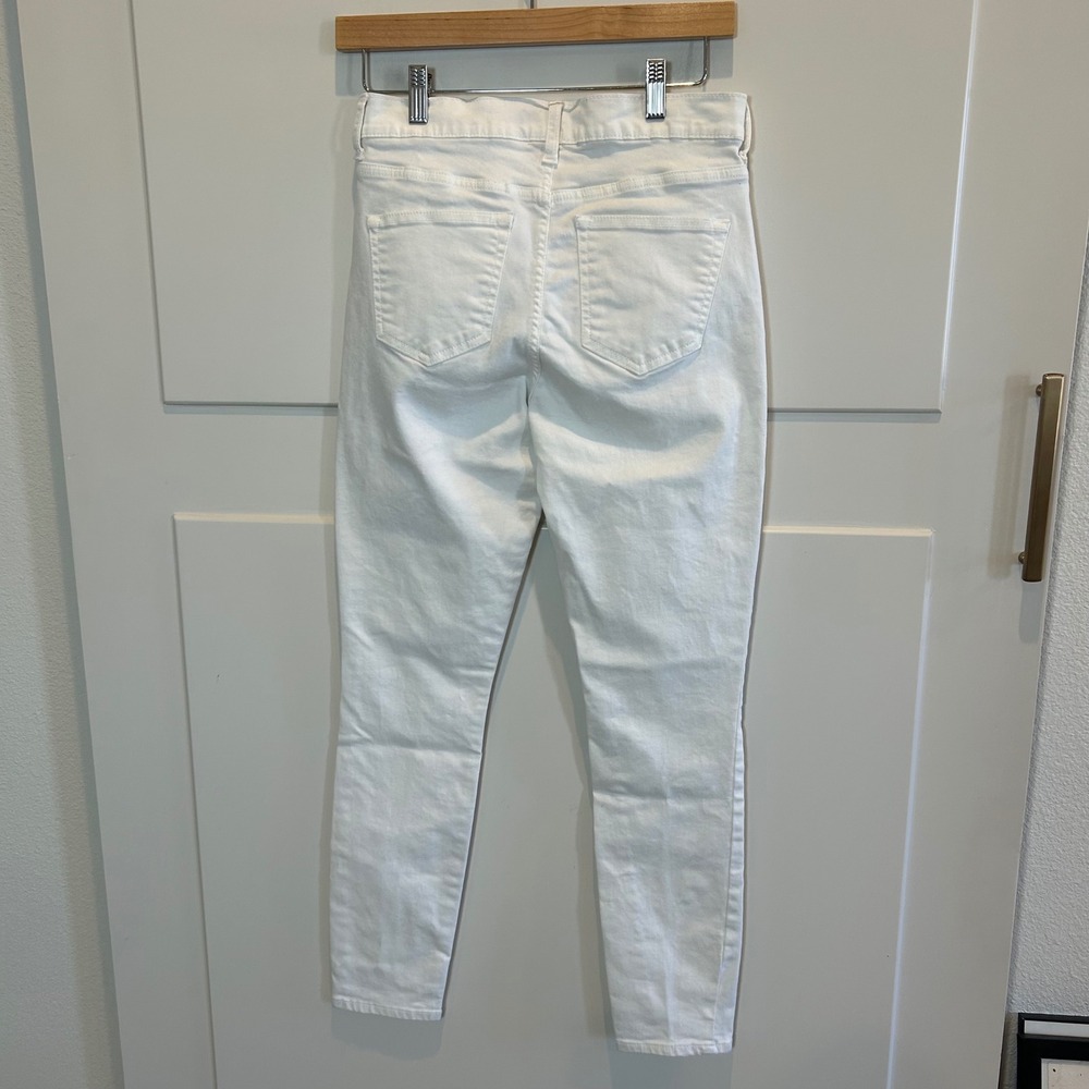 BCBGeneration Womens High Rise White Skinny Jeans Button‎ Fly Size 25 0387 - Picture 4 of 8